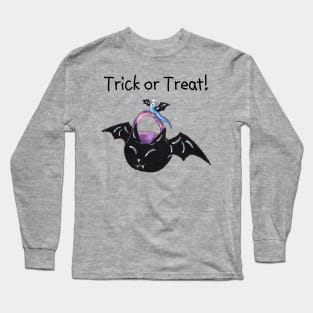 Blue Trick or Keet (With Text) Long Sleeve T-Shirt